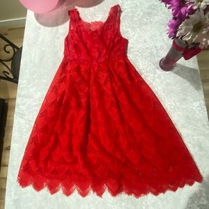 Red lace Dress